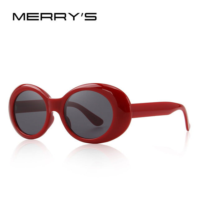 merry's fashion oval women sunglasses brand designer sunglasses c03 red
