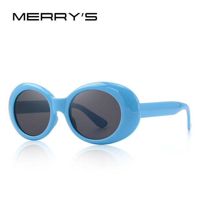 merry's fashion oval women sunglasses brand designer sunglasses c05 blue