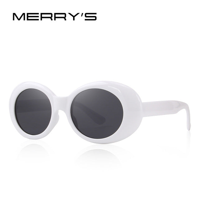 merry's fashion oval women sunglasses brand designer sunglasses c04 white
