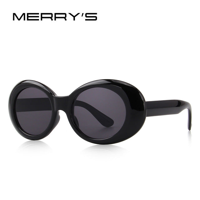 merry's fashion oval women sunglasses brand designer sunglasses c01 black