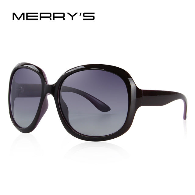 merry's design women retro polarized sunglasses lady driving sun glasses 100% uv protection c03 purple