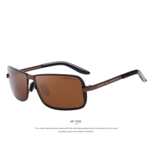 merry's design men classic cr-39 sunglasses hd polarized sun glasses luxury shades uv400 c05 brown