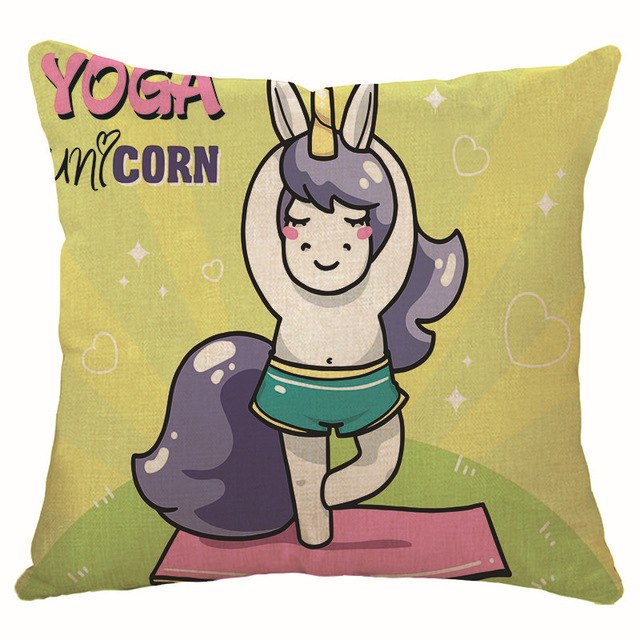 hot sell new throw unicorn cartoon decoration kid unicorn cushion cover 450mm*450mm / c3