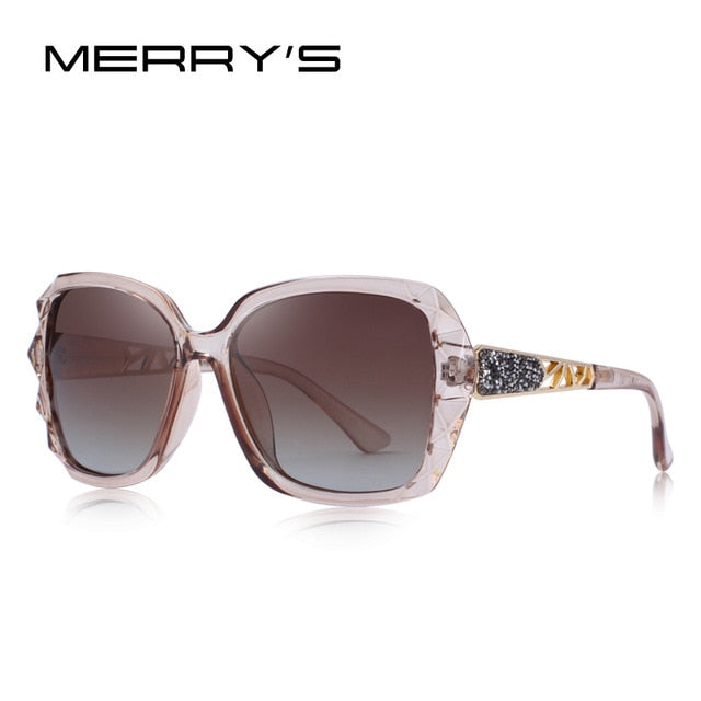 merry's design women classic polarized sunglasses uv400 protection c06 brown