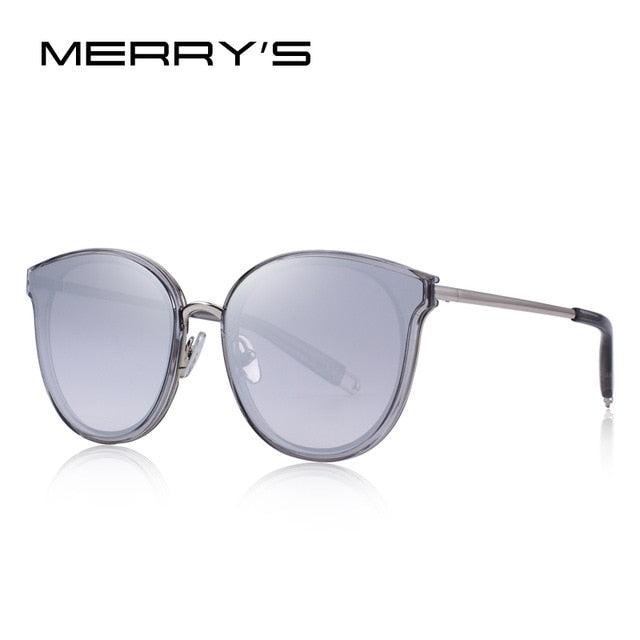 merry's design women classic fashion cat eye sunglasses 100% uv protection c06 silver