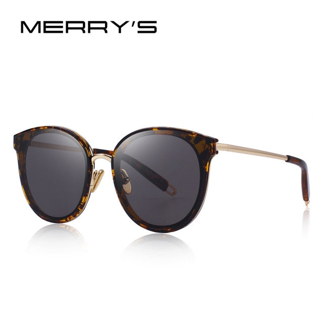 merry's design women classic fashion cat eye sunglasses 100% uv protection c07 leopard