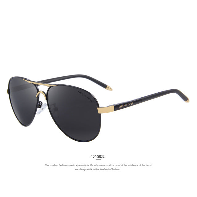merry's men classic brand sunglasses hd polarized aluminum driving sun glasses luxury shades uv400 c03 gold