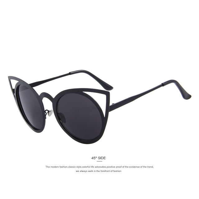 merry's women cat eye sunglasses brand designer sunglasses classic shades round frame c01 black