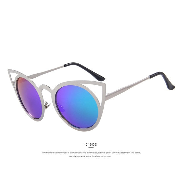 merry's women cat eye sunglasses brand designer sunglasses classic shades round frame c03 green
