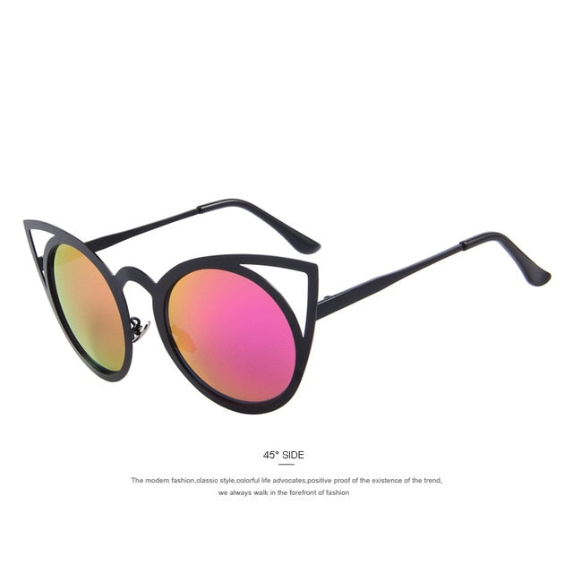 merry's women cat eye sunglasses brand designer sunglasses classic shades round frame c06 red