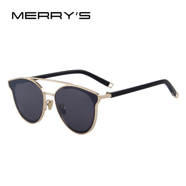 merry's women fashion cat eye sunglasses classic brand designer sunglasses c05 gold
