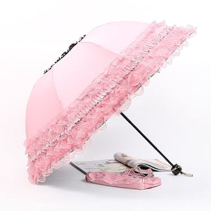 simanfei new arrival lace rain sun umbrella women fashion arched princess umbrellas female parasol creative gift parasol
