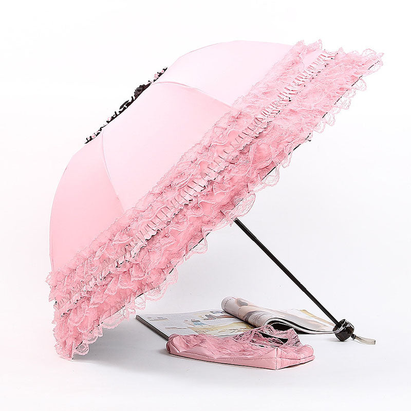 simanfei new arrival lace rain sun umbrella women fashion arched princess umbrellas female parasol creative gift parasol