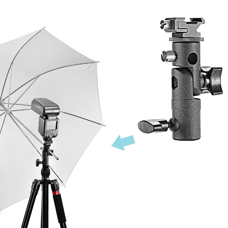 universal e type camera flash speedlite mount swivel light stand bracket umbrella shoe holder for canon/nikon/pentax/yongnuo