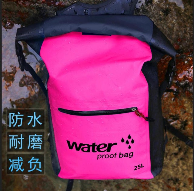 25l dry bag waterproof backpack rucksack storage pack sack swimming rafting kayaking camping floating sailing canoe boating picture show / xl