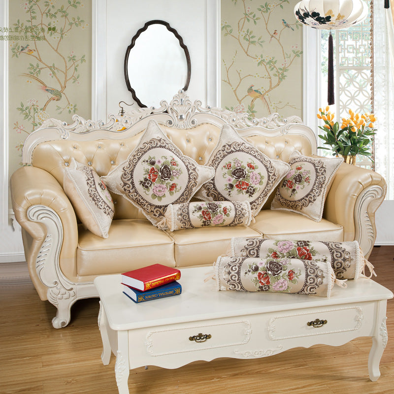luxury european floral square vintage cushion cover