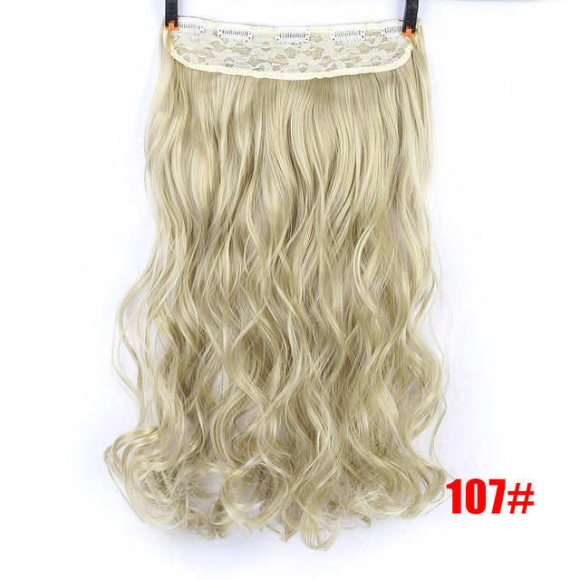 70cm 5 clip in hair extension heat resistant fake hairpieces long wavy hairstyles synthetic clip in on hair extensions