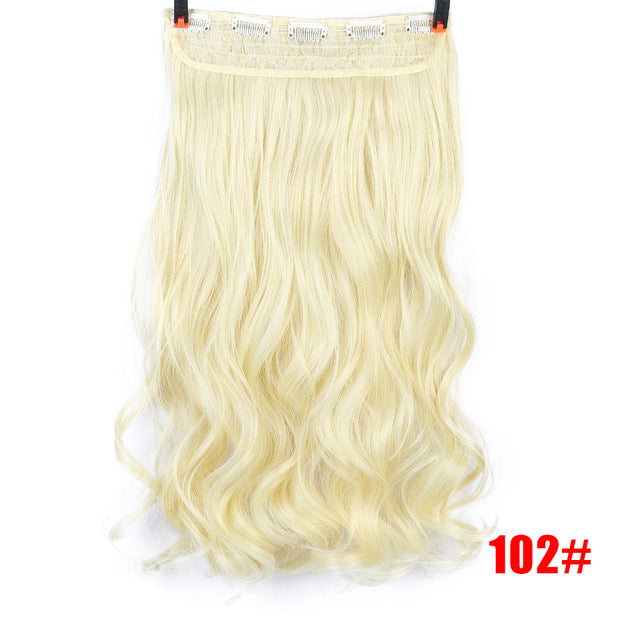 70cm 5 clip in hair extension heat resistant fake hairpieces long wavy hairstyles synthetic clip in on hair extensions