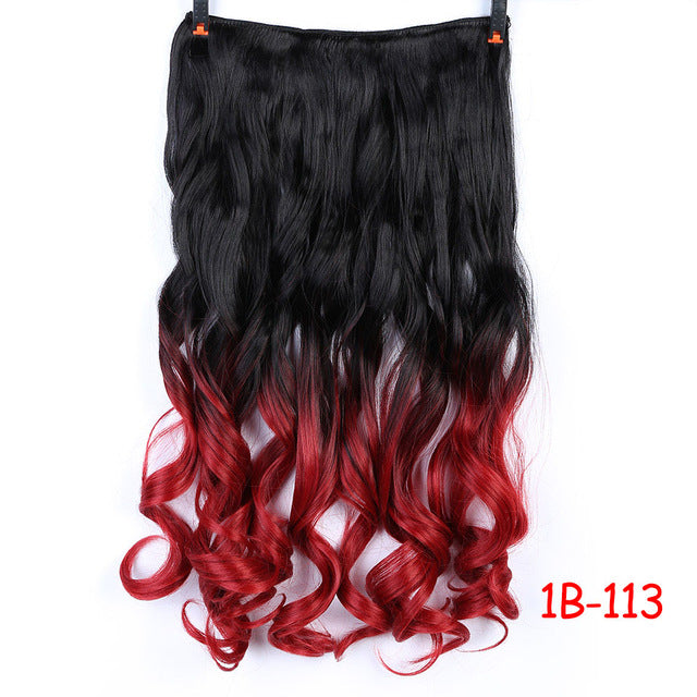 70cm 5 clip in hair extension heat resistant fake hairpieces long wavy hairstyles synthetic clip in on hair extensions