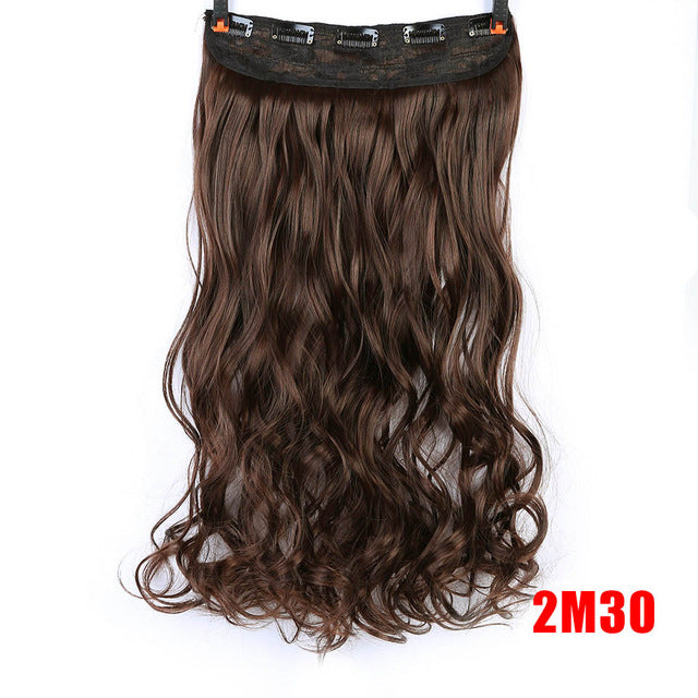 70cm 5 clip in hair extension heat resistant fake hairpieces long wavy hairstyles synthetic clip in on hair extensions