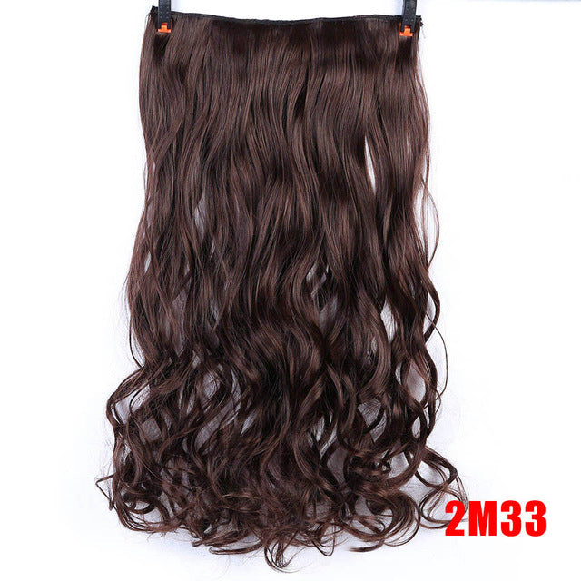 70cm 5 clip in hair extension heat resistant fake hairpieces long wavy hairstyles synthetic clip in on hair extensions