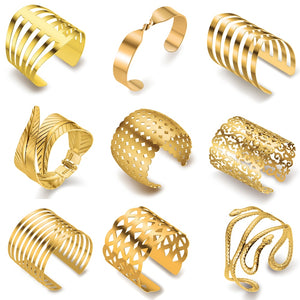 hot big surface width woman cuff bangles bracelets