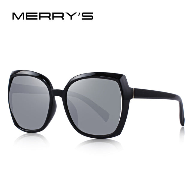 merry's design women fashion cat eye sunglasses lady polarized driving sun glasses 100% uv protection c04 silver