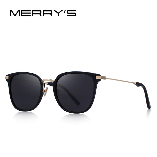 merry's design men/women polarized sunglasses ultra-light series uv400 protection c01 black