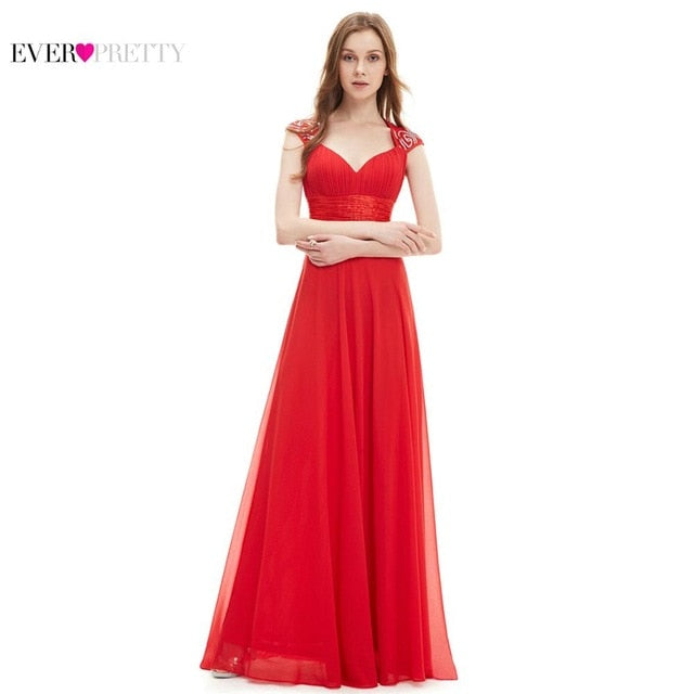 mother of the bride dresses ever pretty evening sequins chiffon mother of the groom dresses a-line modest party dresses vermilion / 6