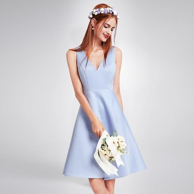 cocktail dresses ever pretty sleeveless high low above knee asymmetrical hem round neck cocktail wedding party dresses