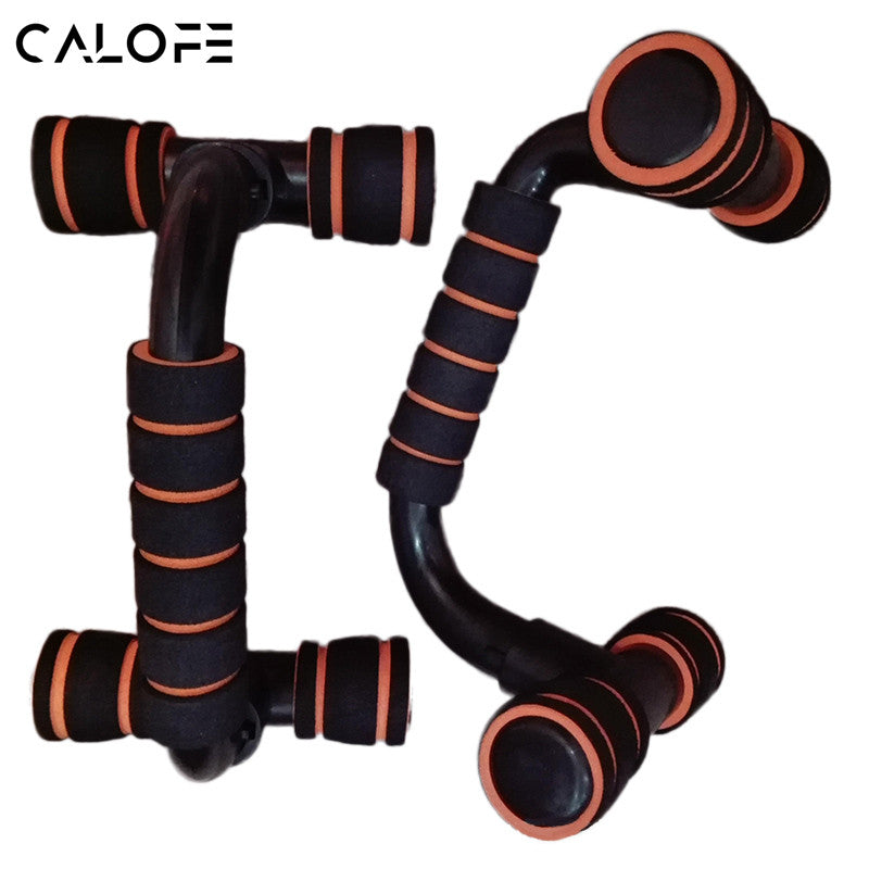 calofe 2pcs thicken abs fitness push up antiskid pushup stands bars sport gym exercise training chest sponge hand grip trainer