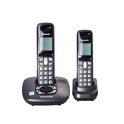 digital cordless phone with answer machine handfree voice mail backlit lcd fixed wireless telephone for office home bussiness two handsets