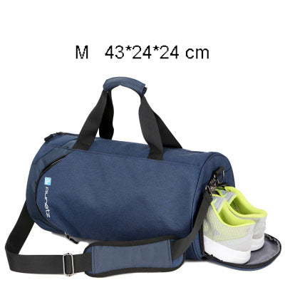 gym bags sport men basketball bag dry wet bags sporttas women fitness tas for men sports yoga nylon handbags shoulder blue  medium