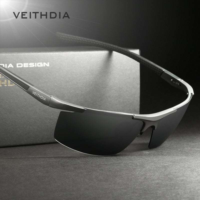 veithdia aluminum magnesium men's sunglasses polarized coating mirror sun glasses oculos male eyewear accessories for men 6588