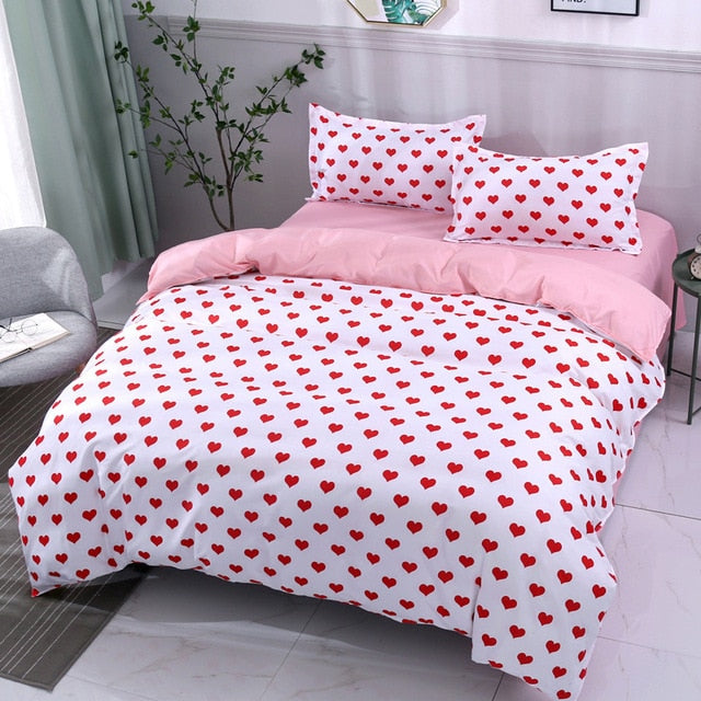 duvet cover sheet pillow case lovely kitty bedding set