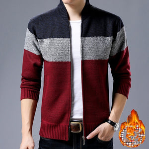 new men's autumn and winter plus velvet thick sweater