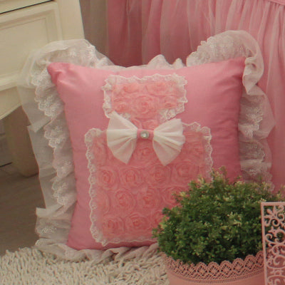 princess lovely perfume & lace style cushion cover 4