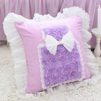 princess lovely perfume & lace style cushion cover 5