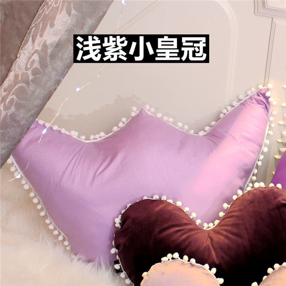 candy purple 100% cotton luxury model room decor pillows