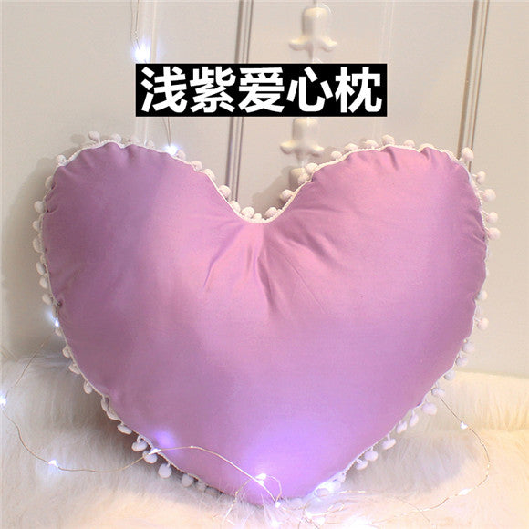 candy purple 100% cotton luxury model room decor pillows