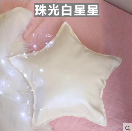 love star pillow cushion core pu imitation leather 50x53cm