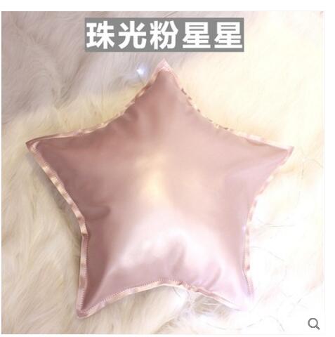 love star pillow cushion core pu imitation leather 50x53cm 1