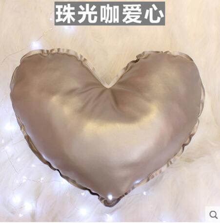 love star pillow cushion core pu imitation leather 38x49cm 3