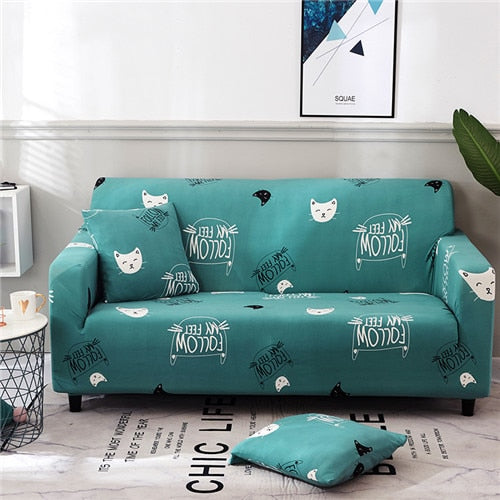 elastic slipcover cartoon deer sofa cover
