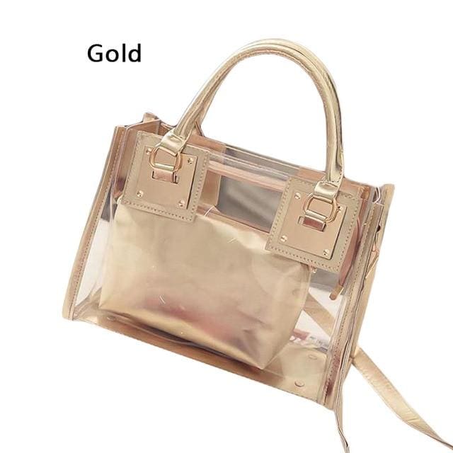 pvc jelly small shoulder transparent handbags g