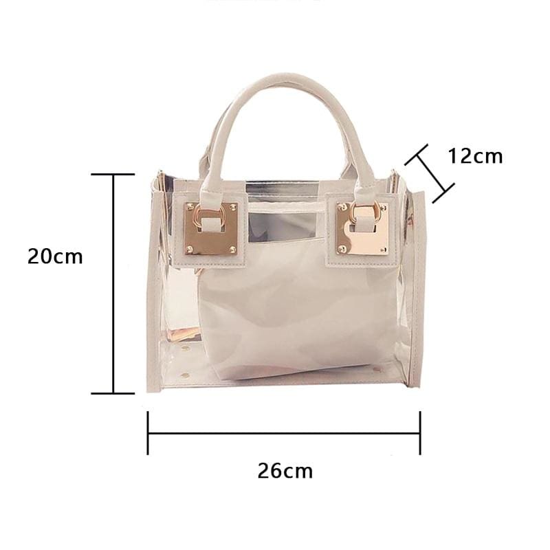 pvc jelly small shoulder transparent handbags