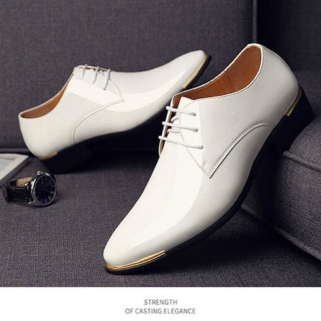 quality patent soft leather man shoes shoes