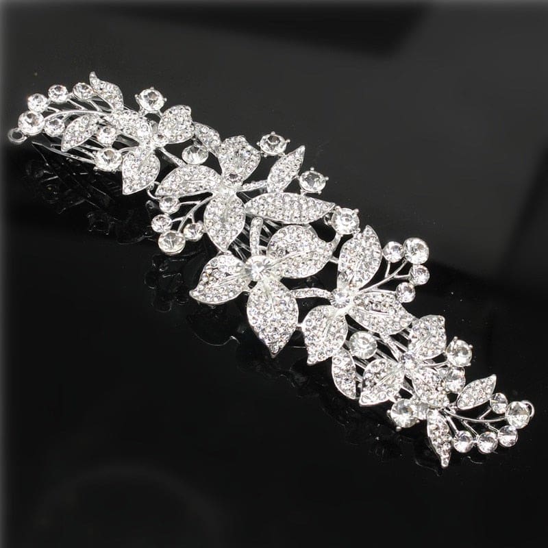 rhinestone crystal big wedding tiara brides hair accessories