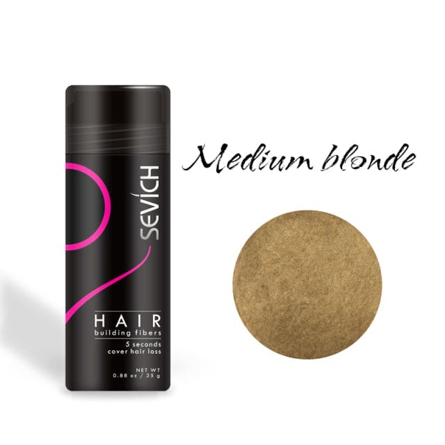 sevich 25g hair building fiber powder medium blonde