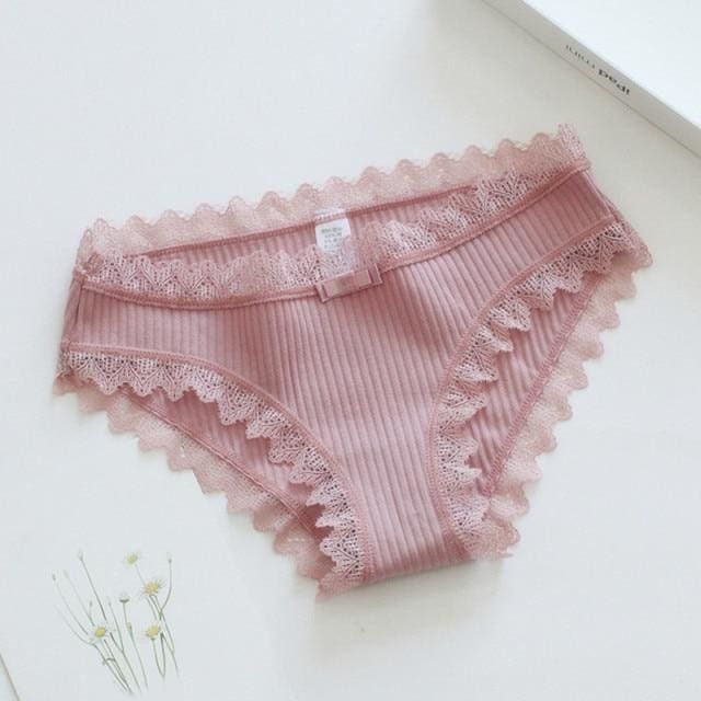 sexy cotton briefs lovely girls underwear wp180 pink / l